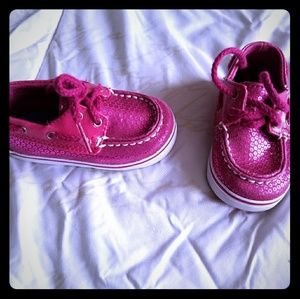 Baby Girls Sparkle Pink Sperry Shoes